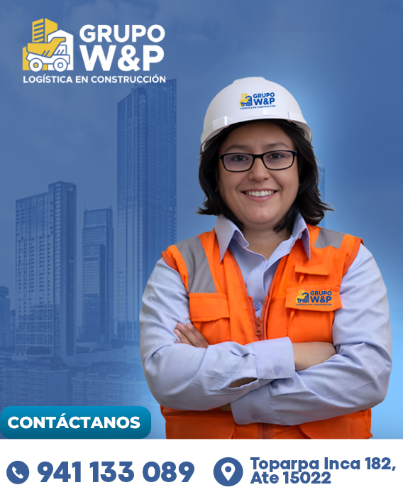 Roxana especialista de Logísticas W&P en construcción y maquinaria Lima